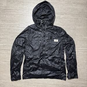 G Star Raw Powel Aero Lightweight Jacket Black Women's Large Stow Away Hood Zip